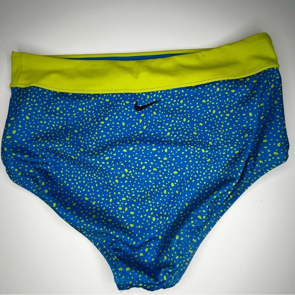 Nike Kids Blue & Green Water Dots Bikini Size XL - Picture 9 of 15